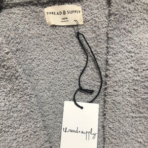 Gray color block cardigan. New with tags.